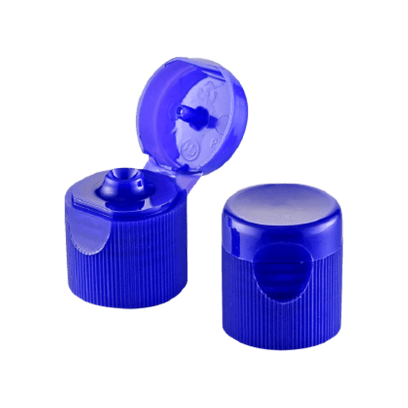 생물의학용 진한 파란색 플라스틱 플립 탑 캡